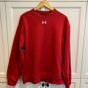 Under Amour Red L Crewneck